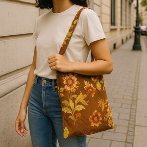 April Cornell Floral Cotton Tote Bag